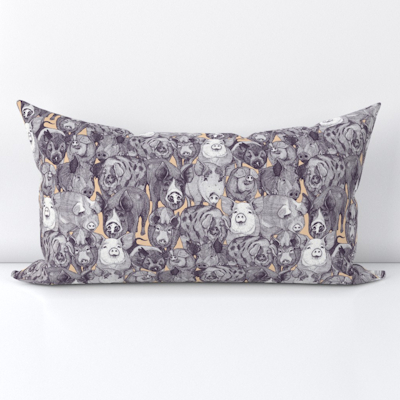just pigs mulberry sand small spoonflower lumber throw pillow cushion sharon turner scrummy