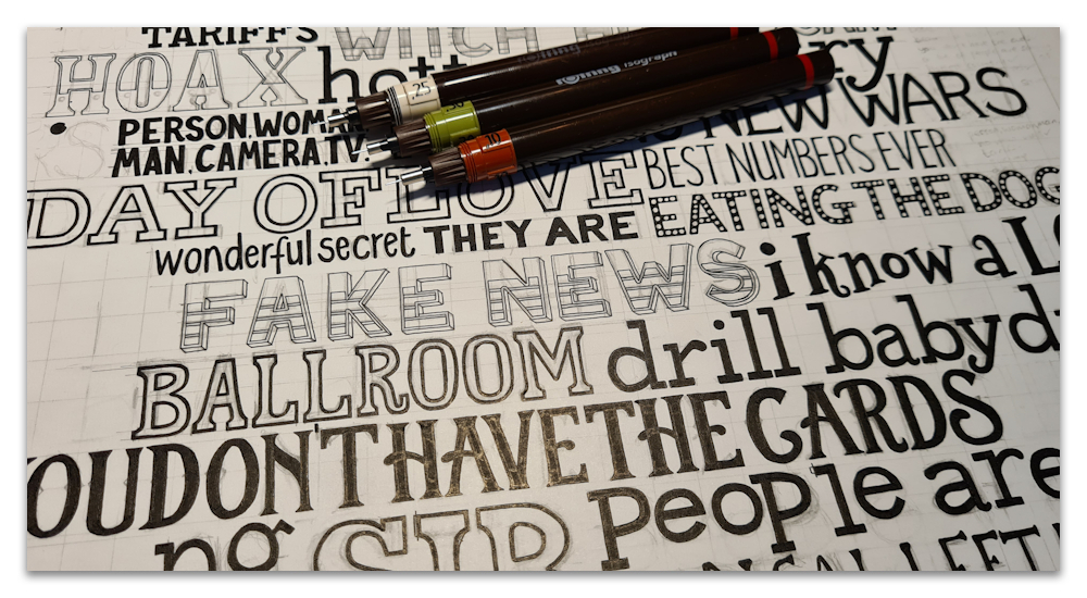 I hate how stupid everything is typography work in progress WIP illustration drawing sharon turner scrummy spoonflower