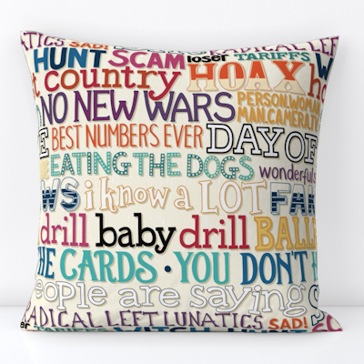 I hate how stupid everything is typography large spoonflower throw pillow sharon turner scrummy