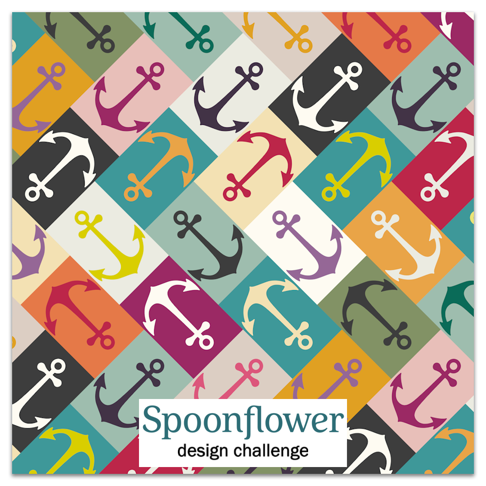 anchor herringbone mana for modern nautical design challenge spoonflower sharon tuner scrummy