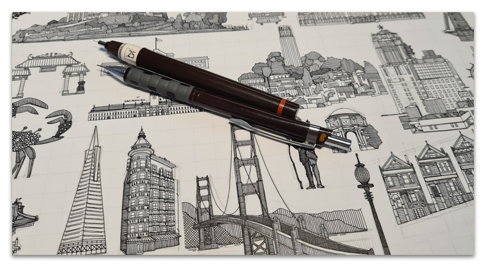 San Francisco California USA toile de jouy illustration drawing work in progress WIP spoonflower sharon turner scrummy