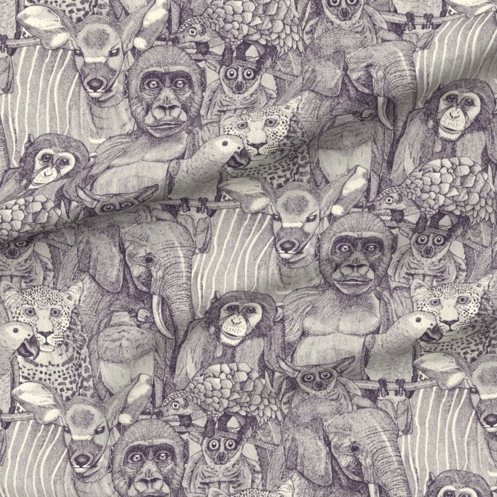 just african jungle animals mulberry pearl spoonflower sharon turner scrummy