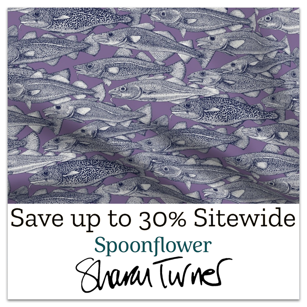 Spoonflower promotion up to 30% off sale sharon turner scrummy