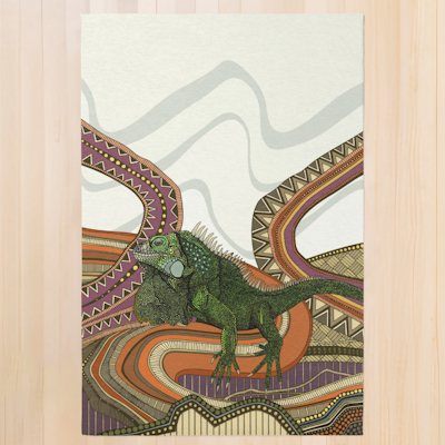 zazzle green iguana rug sharon turner scrummylicious