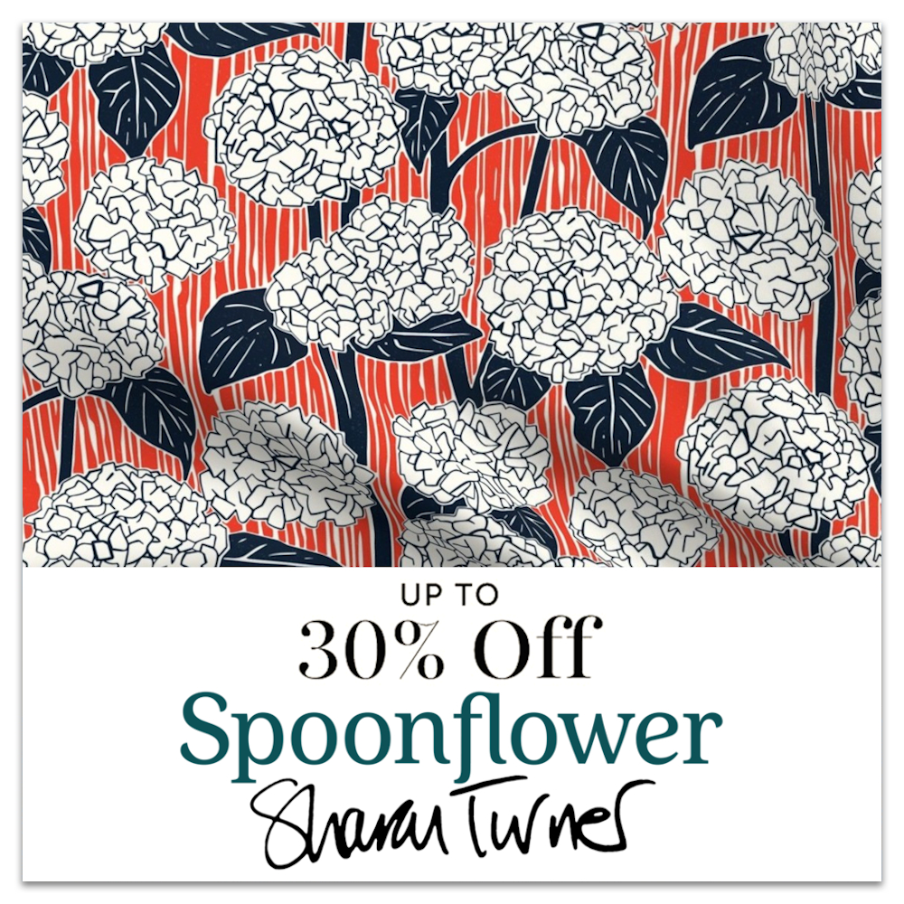 spoonflower sale sharon turner scrummy 31082026