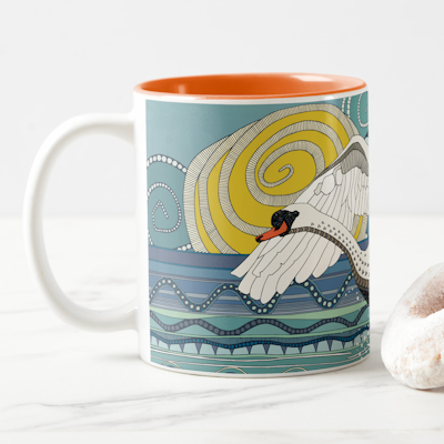 zazzle mute swan mug sharon turner scrummylicious