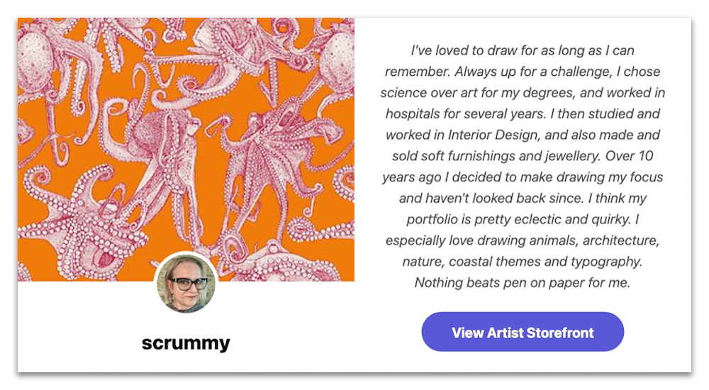 redubble featured artist sharon turner made by humans artist scrummy