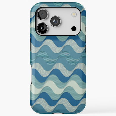 redbubble blue wave iPhone tough case sharon turner scrummy