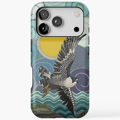 redbubble cornwall peregrine falcon iPhone magsafe tough case sharon turner scrummy