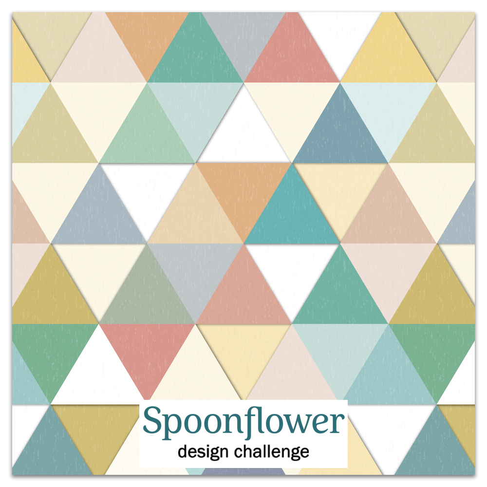 added texture design challenge contest spoonflower sharon turner scrummy texture triangle geo
